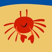 Silly Crab. Digital Illustration, and Drawing project by jessica_isabel_meister - 04.22.2025