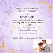  Hochzeitseinladungsdesign mit Canva – Ein Leitfaden für Anfänger  Ein Projekt aus dem Bereich Digitale Illustration, H, werk, Grafikdesign, DIY, Design, Kreativität und Digitales Design von happyrainbowchan - 22.04.2025