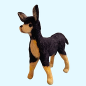 Creación de un perro Chihuahueño . Arts, Crafts, To, Design, Fiber Arts, Needle Felting, and Textile Design project by arlenxareni19 - 04.22.2025
