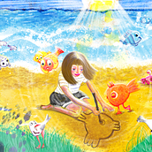 Lassen Sie die Magie zum Leben erwachen!  Ein Projekt aus dem Bereich Traditionelle Illustration, Digitale Illustration, Zeichnung, Aquarellmalerei, Bleistiftzeichnung und Kinderillustration von Phanie - 22.04.2025