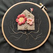 Un viaje de texturas, hilos y raíces: bordado floral. Embroider, Sketching, Traditional illustration, Drawing, Arts, Crafts, DIY, Creativit, Fiber Arts, Botanical Illustration, Floral, and Plant Design project by itzihernando - 04.22.2025