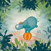 Olifant. Een project van Digitale illustratie van Lidia Gurling - 22.04.2025