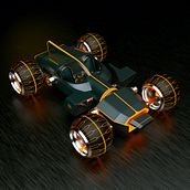 Modelado Hard Surfaces / Light Runner. Een project van 3D,  3D-ontwerp y  3D-modellering van Brandon Chávez - 22.04.2025