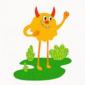Snugglebeast. Children's Illustration, Traditional illustration, and Digital Illustration project by herranteresa - 04.22.2025