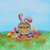 Paskalya Tavşanı . % Luciane Costa tarafından hazırlanan Dijital İllüstras, on, Çizim, Tasarım, Karakter Tasarımı, Tablo, Anlatı, Yaratıcılık, Ve Dijital Çizim projesi - 04.22.2025