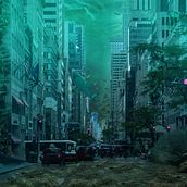 Cuidad Bajo el Agua. Photograph, Photograph, Post-production, Photo Retouching, Fine-Art Photograph, Photographic Composition, Photomontage, and VFX project by Axel Simón Bautista - 04.22.2025