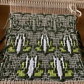 water lily as weave within a weave. Tecido, Pattern Design, e Tecelagem projeto de Beate Rosch - 24.04.2025