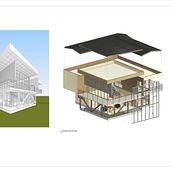 Casa Doom - Curso de Revit - Domestika . Projekt z dziedziny 3D,  Architektura, Architektura c, frowa, Architektura wnętrz,  Modelowanie 3D i Wizualizacja architektoniczna użytkownika Ricardo Palacios - 26.04.2025