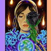 "Presagio". Drawing, Portrait Drawing, Digital Drawing, Traditional illustration, Digital Illustration, and Digital Painting project by Ofelia Falcón Velásquez - 04.26.2025