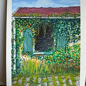 La ventana florida. Gouache Painting, Painting, Fine Arts, and Naturalistic Illustration project by Lesly - 04.28.2025