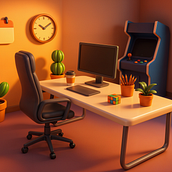 CUTE OFFICE . 3D, animasi 3D, desain 3D, Animasi, Dan Grafik Gerak proyek oleh salva_xno - 04.29.2025