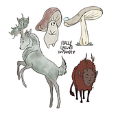 Little motley crew. Character Design, Digital Drawing, Digital Illustration, and Drawing project by nallelekuri - 04.29.2025