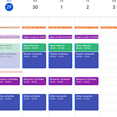 Personal calendar. Creative Consulting, Design Management, Marketing, Management, and Productivit project by Mario Brenes Ilama - 04.29.2025