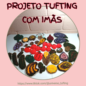 Projeto Tufting com Imãs . Un progetto di Punch needle, Ricamo, Belle arti e Artigianato di v.guidi - 30.04.2025