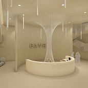 "Cave" hotel concept. Un proyecto de Arquitectura interior y Diseño de Egle Skulsciute - 30.04.2025