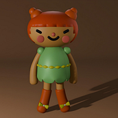 Realización de Modelado personaje kwai en Blender. 3D Modeling, Character Design, Digital Illustration, Traditional illustration, and Manga project by Saúl Marcial Vásquez Reyes - 05.01.2025