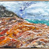Bay of Fires Sizzling. Acr, lic Painting, Fine Arts, and Painting project by Reg Watson - 05.01.2025
