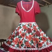 Creación Vestido de huesa chilena Ein Projekt aus dem Bereich Nähen von Karen Zavaria Sabaria - 01.05.2025