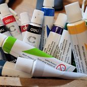 Sky at night. Un proyecto de Pintura y Pintura gouache de Daniela Alexandrescu - 01.05.2025