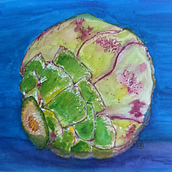 Better With Butter - Painting A Fruit. Un progetto di Pittura ad acquerello di Leslie Rennolds - 02.05.2025