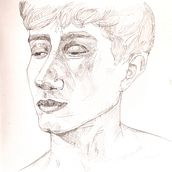 Sketching my 'To all the boys I loved before'. Artistic Drawing, Drawing, Portrait Drawing, Sketchbook, and Sketching project by Aaron James Bauyon - 05.03.2025