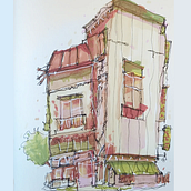 Final project. Architectural Illustration, Drawing, Ink Illustration, Sketchbook, and Sketching project by irosudev - 05.03.2025