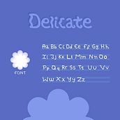 Delicate Font: Typography. T, and pograph project by Joana Teixeira - 05.05.2025