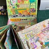 Creando sobre objetos con técnicas mixtas. Graphic Design, and Picturebook project by Uranga Let - 05.05.2025