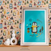 Mi proyecto - Colección Ushuaia. Digital Illustration, Traditional illustration, Pattern Design, Product Design, and Children's Illustration project by Carla Miranda - 05.08.2025