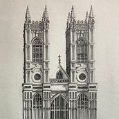 Architectural illustration: Westminster Abby . Un proyecto de Ilustración arquitectónica, Dibujo artístico, Dibujo, Dibujo a lápiz, Sketchbook, Bocetado y Arquitectura de Tooba Samad - 08.05.2025