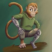 Suno del bosque tecnologico. Character Design, Concept Art, Digital Drawing, Digital Illustration, Digital Painting, and Traditional illustration project by Bastian Pacheco Lagos - 05.08.2025