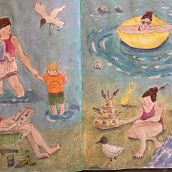 Eindproject . Een project van Ontwerp van personages,  Tekening, Traditionele illustratie y Sketchbook van gertruud72 - 08.05.2025