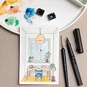 A Space for Creating. Drawing, Pencil Drawing, Traditional illustration, and Sketchbook project by Iwona Kiejno - 05.10.2025