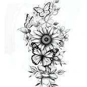 Vida . Tattoo Design, Traditional illustration, and Botanical Illustration project by Lourdes - 05.11.2025