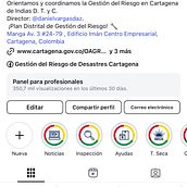 Transformación digital de @gestiondelriesgoctg: De cuenta inactiva a referente institucional en Cartagena. Un proyecto de Fotografía con móviles, Fotografía digital, Marketing Digital, Redes Sociales, Mobile marketing, Instagram, Marketing de contenidos, Fotografía para Instagram, Marketing para Instagram, Fotografía Lifest y le de Rafael A. Quiroz Joya - 11.05.2025