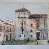 REP. ARQUITECTÓNICA EN ACUARELA. Sketching, Drawing, Traditional illustration, Architectural Illustration, Watercolor Painting, and Sketchbook project by palomoreno - 05.13.2025