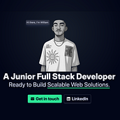 Portafolio - Full Stack Developer. Design digital, Design de produto digital, UX / UI, Web Design, e Desenvolvimento Web projeto de williamfernandez_dev - 14.05.2025