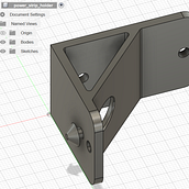 Power strip holder (vertical). Un proyecto de 3D, Diseño 3D, Diseño de producto, Modelado 3D y Diseño industrial de Cecilia Morales - 14.05.2025