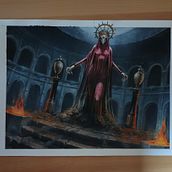 The Queen of Ashes . % Salvatore Nobile tarafından hazırlanan Akrilik Bo, ama, Karakter Tasarımı, Ve Tablo projesi - 05.15.2025