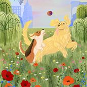 DOGS AND THE CITY . % Laura Gentili tarafından hazırlanan Dijital İllüstras, on, Doğalcı İllüstras, Ve on projesi - 05.15.2025