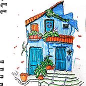 Era Vintage. Architectural Illustration, Drawing, Ink Illustration, Sketchbook, and Sketching project by yenadrawing23 - 05.15.2025