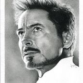 Ironman - Lápiz grafito. Un progetto di Illustrazione tradizionale, Disegno, Belle arti, Disegno a matita, Disegno di ritratti, Disegno artistico e Disegno realistico di Jose Luis Rugilo - 15.05.2025