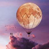 SHOOT FOR THE MOON. Un proyecto de Ilustración digital, Bellas Artes y Creatividad de Natacha Einat - 17.05.2025
