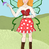 Andeen, the mushroom fae. Character Design, Concept Art, Digital Drawing, Digital Illustration, Digital Painting, and Traditional illustration project by julianita_espinel - 05.18.2025