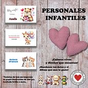 Mockup de personales infantiles para publicar. Design, Digital Design, and Graphic Design project by Maria Soledad Garcia - 05.18.2025
