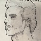 Esta es mi última obra de mi curso  . % artistarebeca123456789 tarafından hazırlanan Sanatsal Çizim, Çizim, Portre Çizimi, Eskiz defteri, Ve Eskiz çizimi projesi - 05.18.2025