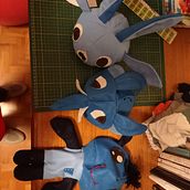 Tres textiles toys. To, Design, Character Design, Sewing, and Textile Design project by d_ebbieg - 05.18.2025