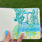 Drawing at the park. Drawing project by Kelly Q - 05.20.2025
