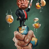 A Trump World. Un progetto di Illustrazione digitale, Character design e Disegno digitale di Rob Snow - 23.05.2025