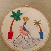 Bordado Grace. Embroider, Collage, DIY, Printing, Photograph, Paper Craft, and Textile Design project by Omaira Villaño Valencia - 05.24.2025